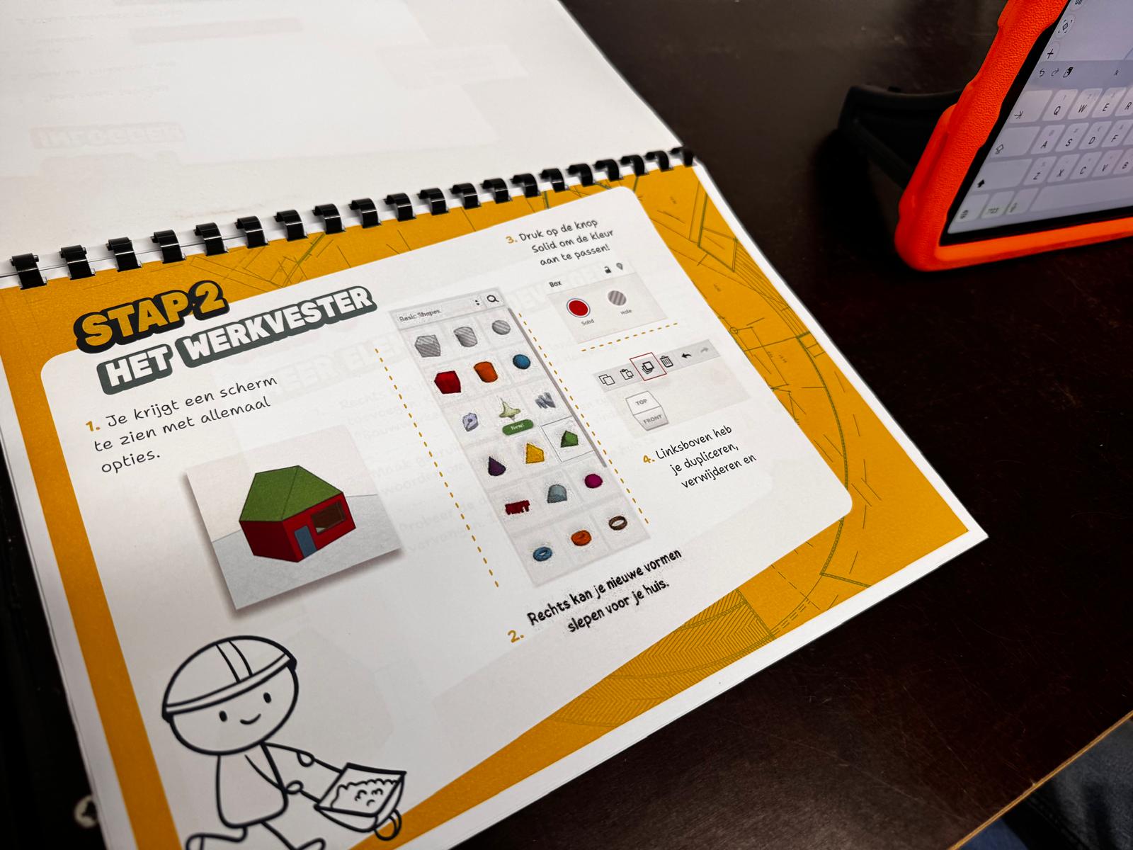Bouwlab werkboek met ontwerp van een huis